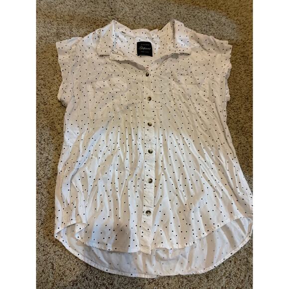 Jachs New york womens large polka dot blouse - Picture 1 of 2
